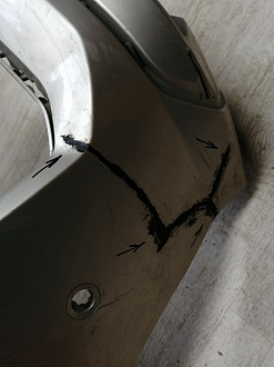 AA046106; Бампер передний, AMG; под паркт.; под омыват. (A1668854425) для Mercedes-Benz M-klasse III (W166) (2011-2015)/БУ; Оригинал; Р1, Мелкий дефект; 