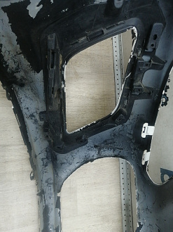 AA046026; Бампер передний; без паркт.; без омыват. (9674576177) для Peugeot 308 I рест. (2011-2015)/БУ; Оригинал; Р2, Удовлетворительное; 