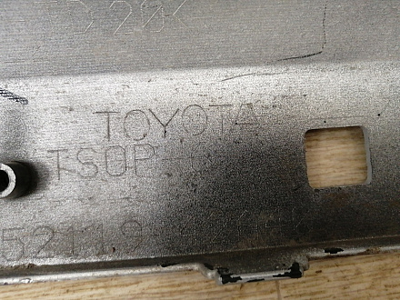 AA037559; Бампер передний; под паркт.; под омыват. (52119-42A40) для Toyota Rav4 40 рест. (2015 — 2019)/БУ; Оригинал; Р1, Мелкий дефект; 