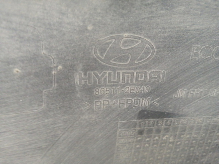 AA028607; Бампер передний; без паркт.; без омыват. (86511-2E040) для Hyundai Tucson I (2004-2010)/БУ; Оригинал; Р2, Удовлетворительное; 
