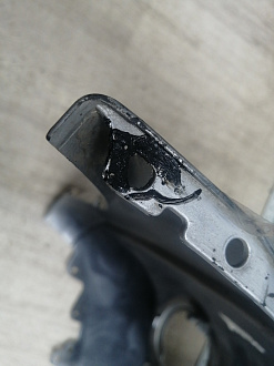 AA045778; Бампер передний; без паркт.; под омыват. (52119-42730) для Toyota Rav4 30 рест. V 2.4 (2009 - 2010)/БУ; Оригинал; Р1, Мелкий дефект; 