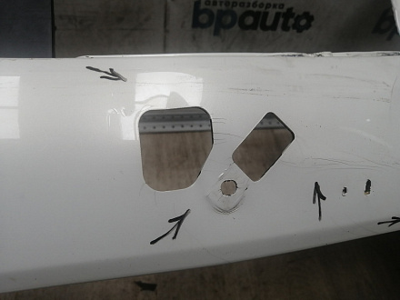 BA000206; Бампер передний; под паркт.; под омыват. (62022-1ME0H) для Infiniti/БУ; Оригинал; Р1, Мелкий дефект; 