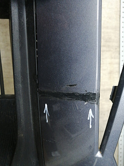 AA045842; Бампер передний; под паркт.; без омыват. (602002155AA) для Omoda C5 (2022- н.в.)/БУ; Оригинал; Р1, Мелкий дефект; 