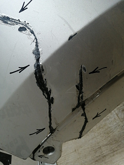 AA045255; Бампер передний; под паркт.; без омыват. ( BB5317C831) для Ford Explorer V (2011-2015)/БУ; Оригинал; Р2, Удовлетворительное; 