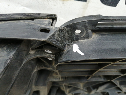 AA045518; Бампер передний; под паркт.; под омыват. (4L0 807 437 H) для Audi Q7 I рест. (2010-2015)/БУ; Оригинал; Р1, Мелкий дефект; 