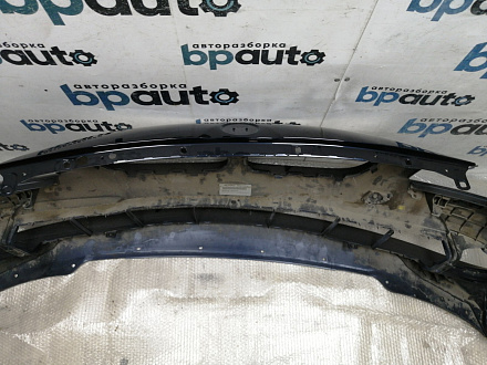 AA004123; Бампер передний, 4 отв. под датчики; под паркт.; под омыват. (51117200712) для BMW 5 серия F10 F11/БУ; Оригинал; Р0, Хорошее; (416) Темно-синий перламутр