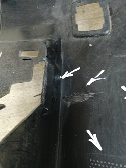 AA045435; Бампер передний; под паркт.; под омыват. (20845711) для Cadillac SRX/БУ; Оригинал; Р1, Мелкий дефект; 