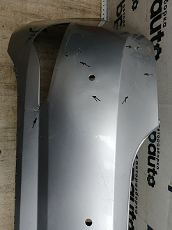 BA000141; Бампер задний; под паркт. (86611-4L500) для Hyundai Solaris I рест. Sedan (2014- 2016)/БУ; Оригинал; Р1, Мелкий дефект; 