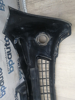 AA046010; Бампер передний; без паркт.; под омыват. (62022-BH10H) для Nissan Note I рест. (2009-2013)/БУ; Оригинал; Р1, Мелкий дефект; 