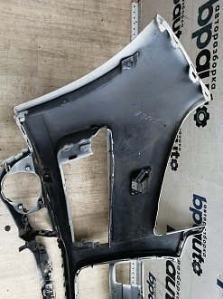 AA045516; Бампер передний; под паркт.; под омыват. (4L0 807 437 H) для Audi Q7 I рест. (2010-2015)/БУ; Оригинал; Р2, Удовлетворительное; 