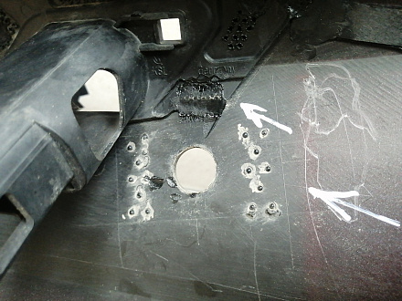 BA000222; Бампер передний; под паркт.; под омыват. (5G0807221) для Volkswagen Golf/БУ; Оригинал; Р2, Удовлетворительное; 