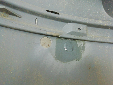AA001477; Бампер задний; под паркт. (1Z5 807 421) для Skoda Octavia II Liftback (2004-2009)/БУ; Оригинал; Р1, Мелкий дефект; 