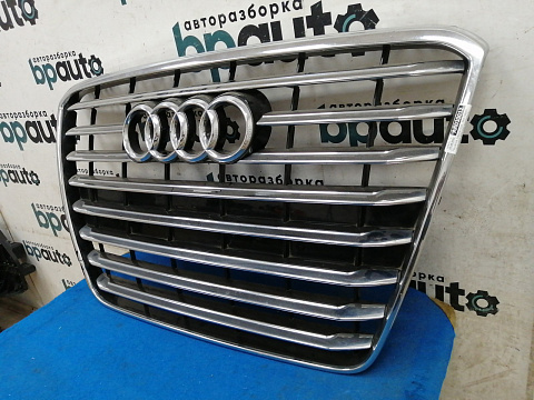 Фотография детали AA030012; Решетка радиатора; без паркт. (4H0 853 651 G) для Audi A8 III (D4) (2010-2014)/БУ; Оригинал; Р1, Мелкий дефект; . Фото номер 4