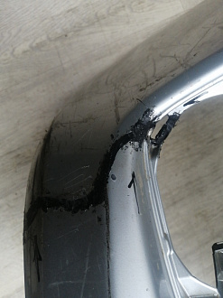 AA045989; Бампер передний; без паркт.; без омыват. (52119-12C70) для Toyota Corolla 150 рест. (2010-2013)/БУ; Оригинал; Р1, Мелкий дефект; 