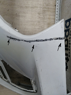 AA045998; Бампер передний; без паркт.; без омыват. (602002491AA) для Chery Tiggo/БУ; Оригинал; Р2, Удовлетворительное; 