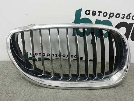Решетка радиатора правая хром БМВ 5 серия V Sedan Е60 2002-2007, б/у, фото 1