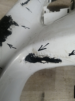 AA045724; Бампер передний; без паркт.; под омыват. (62022-4HB0H) для Infiniti Q50 (2013-2017)/БУ; Оригинал; Р1, Мелкий дефект; 