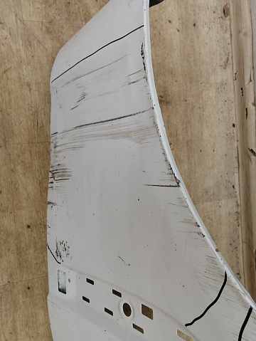 Фотография детали AA042514; Крыло переднее левое (GX63-16145-AC) для Jaguar XF II (2016-2020)/БУ; Оригинал; Р3, Под восстановление; . Фото номер 12