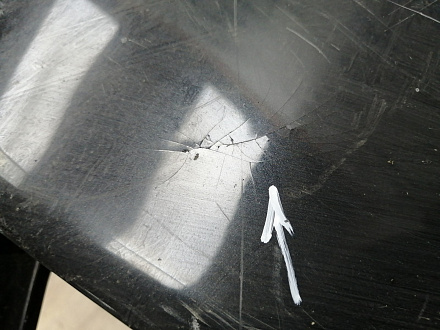 AA045626; Бампер передний; под паркт.; под омыват. (4G0 807 437) для Audi A6 C7/БУ; Оригинал; Р1, Мелкий дефект; 