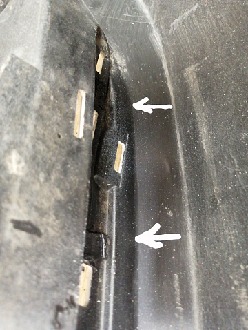 Фотография детали AA040733; Бампер задний; под паркт. (8M51-N17906-A) для Ford Focus II Wagon рест. (2007- 2011)/БУ; Оригинал; Р1, Мелкий дефект; . Фото номер 18