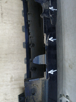 BA000245; Бампер передний; без паркт.; под омыват. (5M0807221N) для Volkswagen Golf Plus II (2009-2014)/БУ; Оригинал; Р2, Удовлетворительное; 