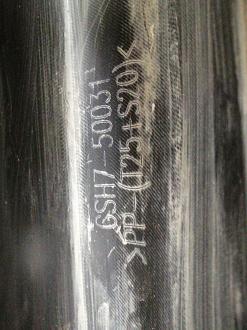 AA038414; Бампер передний; под паркт.; под омыват. (GSH7-50031) для Mazda 6 III (GJ) рест. 2 (2018-2024)/БУ; Оригинал; Р1, Мелкий дефект; 