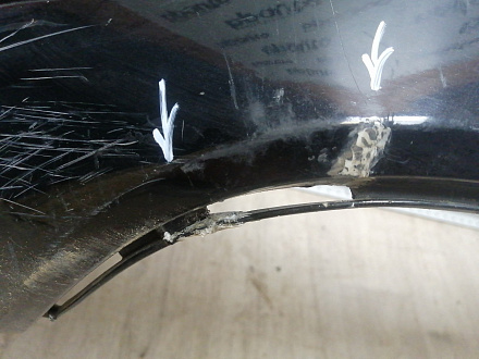 AA046257; Бампер задний; без паркт. (BS71-F17906-A) для Ford Mondeo Sedan IV рест. (2010- 2014)/БУ; Оригинал; Р1, Мелкий дефект; 