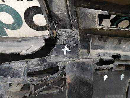 AA029576; Бампер передний; без паркт.; без омыват. (2K5807221A) для Volkswagen Caddy III рест. (2010-2015)/БУ; Оригинал; Р1, Мелкий дефект; 