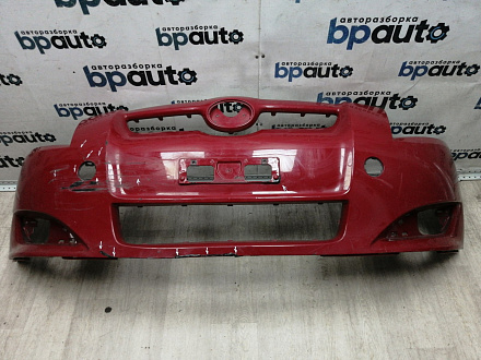 AA045678; Бампер передний; без паркт.; без омыват. (52119-02680) для Toyota Auris I (2007- 2010)/БУ; Оригинал; Р1, Мелкий дефект; 