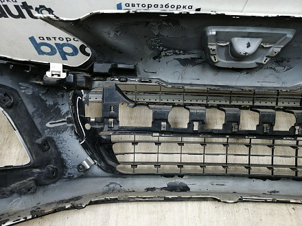 AA044864; Бампер передний; без паркт.; под омыват. (9674576177) для Peugeot 308 I рест. (2011-2015)/БУ; Оригинал; Р1, Мелкий дефект; 
