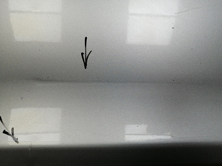 AA046112; Бампер задний; под паркт. (86611-4Y000) для Kia Rio III Sedan (2011- 2015)/БУ; Оригинал; Р1, Мелкий дефект; 