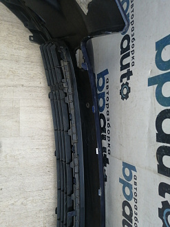 AA045947; Бампер передний; под паркт.; под омыват. (52119-0E220) для Toyota Highlander III (2014 — 2016)/БУ; Оригинал; Р1, Мелкий дефект; 