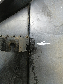 AA045061; Накладка крышки багажника нижняя, пластик (90901-JG00A) для Nissan X-Trail T31/БУ; Оригинал; Р1, Мелкий дефект; 