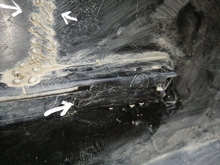 AA045403; Бампер задний; под паркт. (52159-33939) для Toyota Camry 50 (2012 — 2014)/БУ; Оригинал; Р1, Мелкий дефект; 