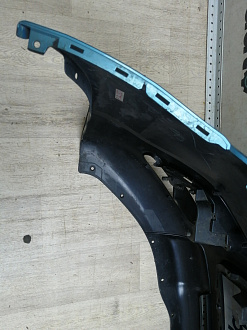 AA046290; Бампер передний; без паркт.; без омыват. (6400C950) для Mitsubishi ASX I (2010-2013)/БУ; Оригинал; Р1, Мелкий дефект; 