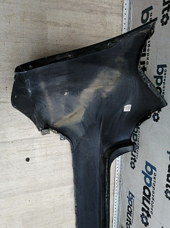 AA046120; Бампер задний; без паркт. (86611-4Y000) для Kia Rio III Sedan (2011- 2015)/БУ; Оригинал; Р1, Мелкий дефект; 