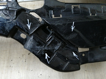 AA044981; Бампер передний; без паркт.; без омыват. (86511-2W000) для Hyundai Santa Fe III (2012 - 2015)/БУ; Оригинал; Р2, Удовлетворительное; 