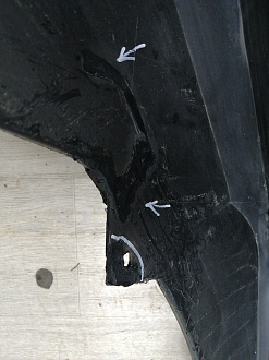 BA000164; Бампер передний; под паркт.; под омыват. (4G0 807 437) для Audi A6 C7/БУ; Оригинал; Р1, Мелкий дефект; 