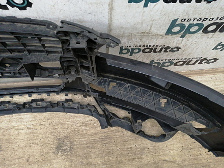 AA028998; Бампер передний; под паркт.; под омыват. (4L0 807 437 H) для Audi Q7 I рест. (2010-2015)/БУ; Оригинал; Р1, Мелкий дефект; 