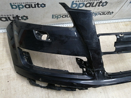 AA045530; Бампер передний; под паркт.; под омыват. (4L0 807 437 H) для Audi Q7 I рест. (2010-2015)/БУ; Оригинал; Р1, Мелкий дефект; 