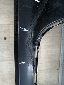 BA000163; Бампер передний; под паркт.; под омыват. (4G0 807 437) для Audi A6 C7/БУ; Оригинал; Р1, Мелкий дефект; 