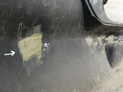 Фотография детали AA024813; Бампер задний; без паркт. (6R6807421BK) для Volkswagen Polo V Hatchback (2009-2013)/БУ; Оригинал; Р1, Мелкий дефект; . Фото номер 11