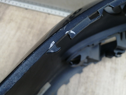 BA000244; Бампер передний; без паркт.; под омыват. (5M0807221N) для Volkswagen Golf Plus II (2009-2014)/БУ; Оригинал; Р2, Удовлетворительное; 