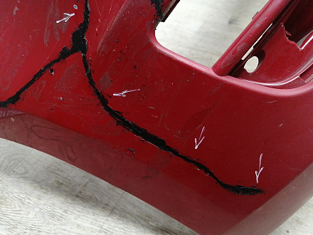 BA000222; Бампер передний; под паркт.; под омыват. (5G0807221) для Volkswagen Golf/БУ; Оригинал; Р2, Удовлетворительное; 