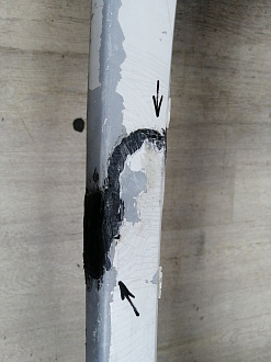 AA046065; Бампер передний; под паркт.; под омыват. (52119-53400) для Lexus IS II рест. (2008 - 2010)/БУ; Оригинал; Р2, Удовлетворительное; 