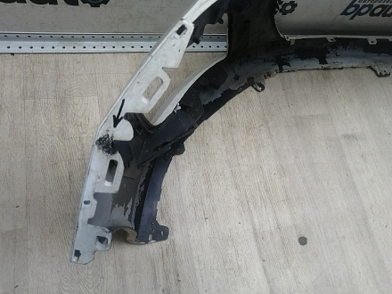 AA046026; Бампер передний; без паркт.; без омыват. (9674576177) для Peugeot 308 I рест. (2011-2015)/БУ; Оригинал; Р2, Удовлетворительное; 