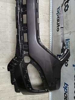 AA044980; Бампер передний; без паркт.; под омыват. (86511-2W000) для Hyundai Santa Fe III (2012 - 2015)/БУ; Оригинал; Р1, Мелкий дефект; 