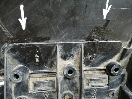 AA045747; Юбка переднего бампера (7P5807061) для Porsche Cayenne II (958) (2010-2014)/БУ; Оригинал; Р1, Мелкий дефект; 