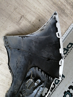 AA044867; Бампер передний; без паркт.; под омыват. (9684345077) для Peugeot 3008 I (2009-2013)/БУ; Оригинал; Р1, Мелкий дефект; 