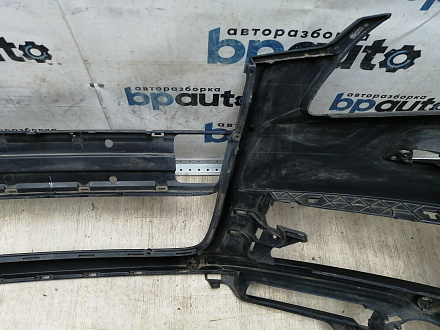 AA045536; Бампер передний; под паркт.; под омыват. (4L0 807 437) для Audi Q7 I (2005-2010)/БУ; Оригинал; Р1, Мелкий дефект; 